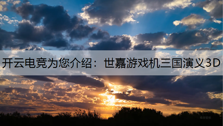 开云电竞为您介绍：世嘉游戏机三国演义3D
