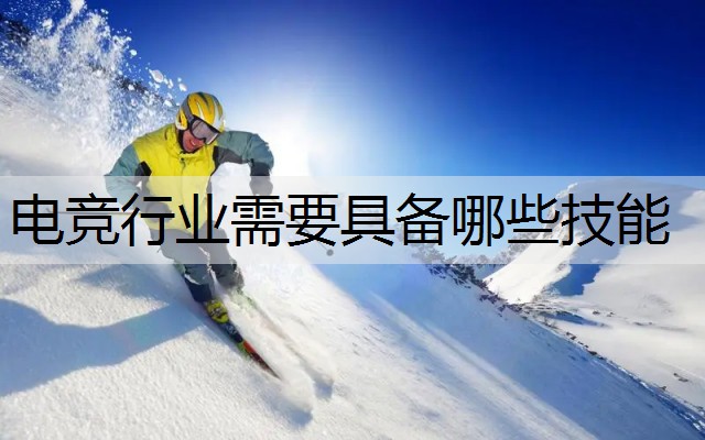 电竞行业需要具备哪些技能